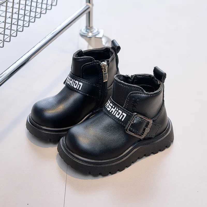2025 Autumn Classic Black Brown Beige Fall Winter Platform Boots for Children Handsome Boys Short Boots Cozy Kids Girl ShoesT251015