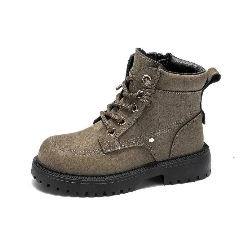 Winter Boys Pu Leather Boots Fashion Plush Warm Outdoor Nonslip Kids Casual Shoes Cool Luxury Retro Childrens Boots Size 2738T251015