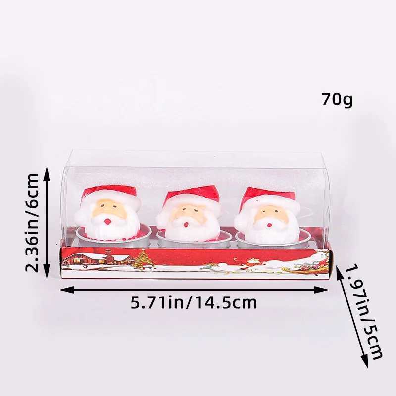 Christmas Gift Christmas Snowman Cartoon Model Candle New Holiday Atmosphere Decoration Craft Gift Candle Painting Decoration C251015