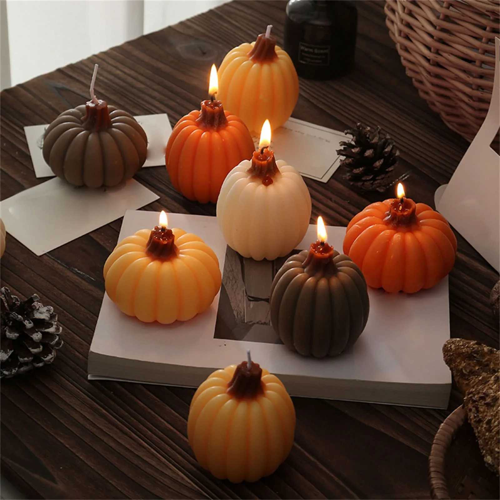 New Halloween Aromatherapy Candle Creative Pumpkin Shape Home Desktop Decoration Ornaments Holiday Birthday Gift Souvenir C251015
