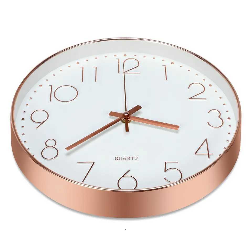 8 Inch Wall Clock Silent NonTicking Decorative Clock for School Office room Bedroom Kitchen Living Room Decor C251015