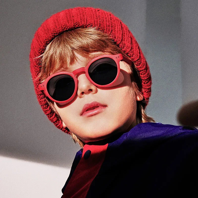 Kids Round Polarized Sunglasses Silicone Flexible Safety Children Glasses 312 Years Boys Girls Baby Eyewear UV400 Z260305