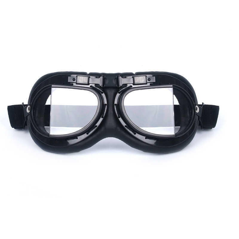 Black Sports Goggles Motorcycle Riding Protective Goggles Classic Helmet Glasses Windproof Sand H251015