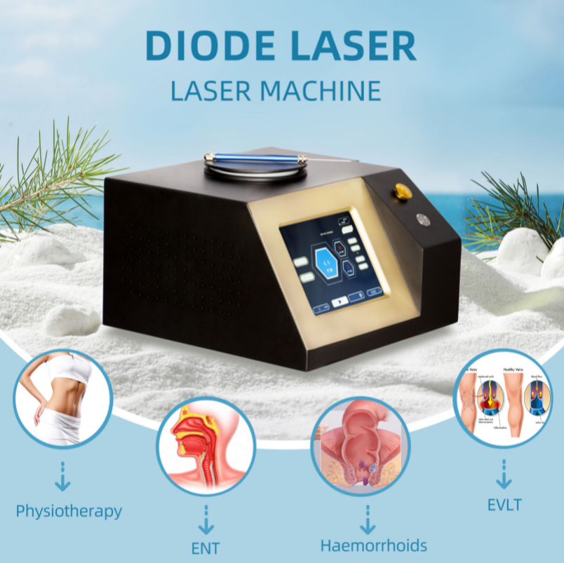5 in 1 980nm Vascular Removal Machine Remove Spider Veins 980 Diode Laser Blood Vessels Removal Nail Fungus Sale Well