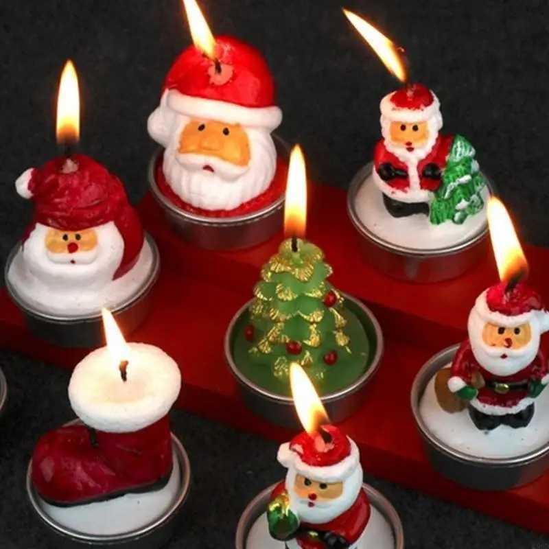 C90D 3 Pack for Creative Christmas Scented Candles Scene Decoration Props Handmade Wax Incense G C251015