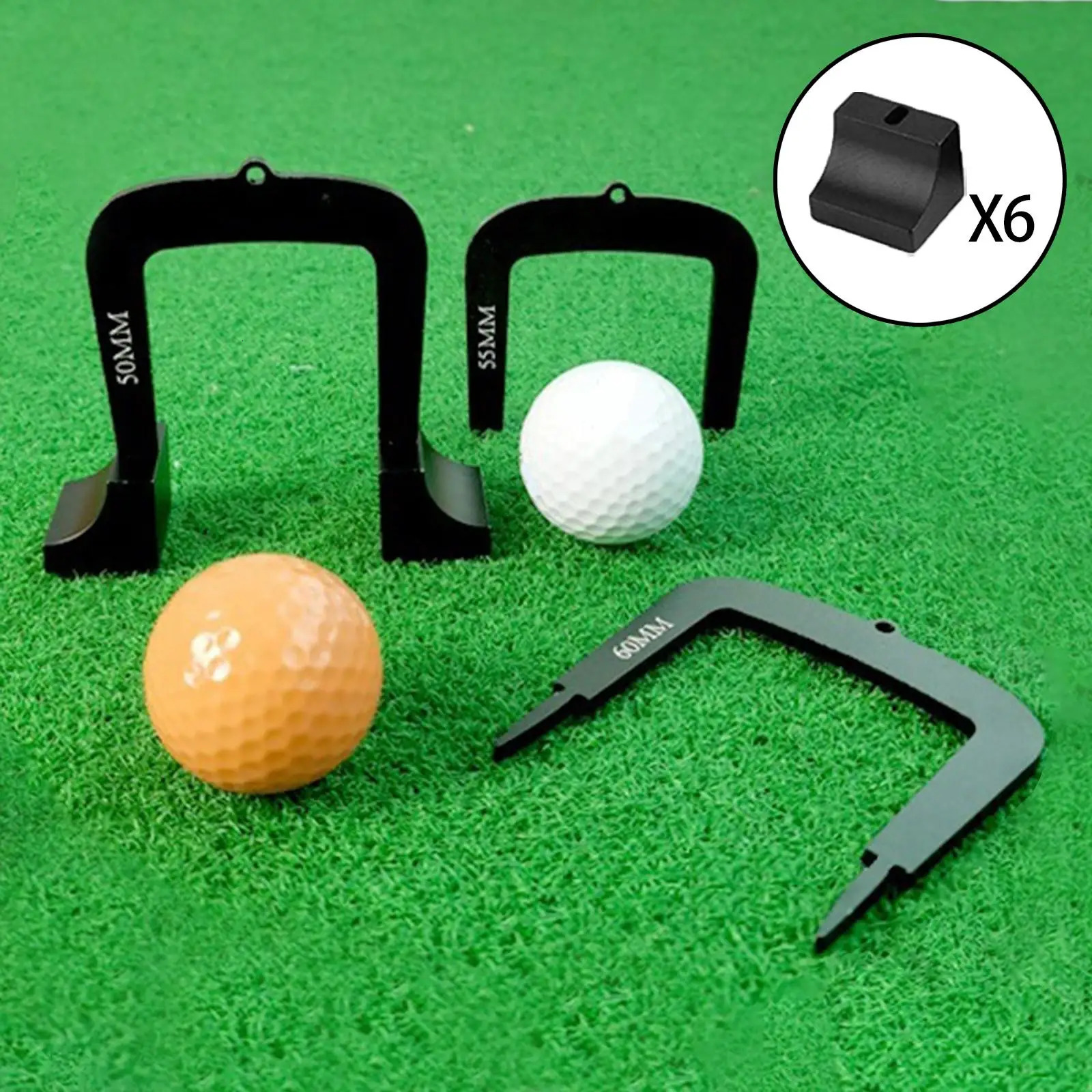 3Pcs Golf Putting Gates Metal Golf Training Aid Golf Putter Practice Beginners Putt Trainer Swing Differently Sized Putter Gates 251014