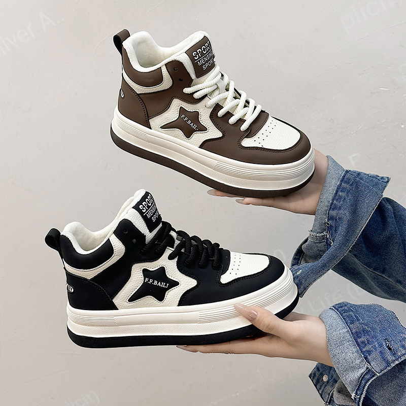 Free shipping new designer boots for women High-Top Thick Sole Sneakers Hot Women 2025 New Style