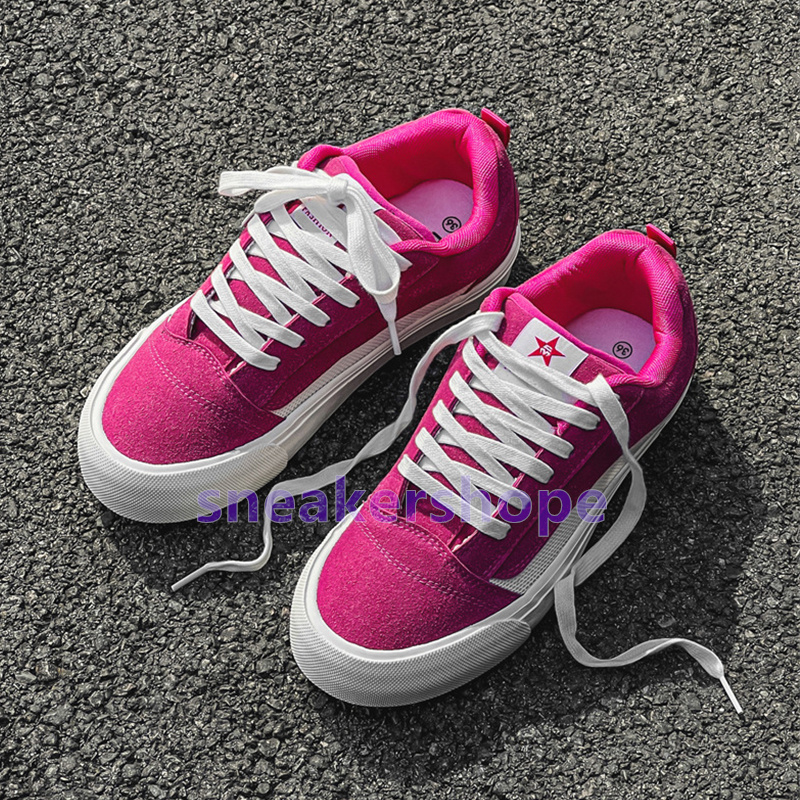 fashion designer shoes breathable canvas sneakers casual trend red black light gray fushcia versatile low-top mens womens trainers size 35-44