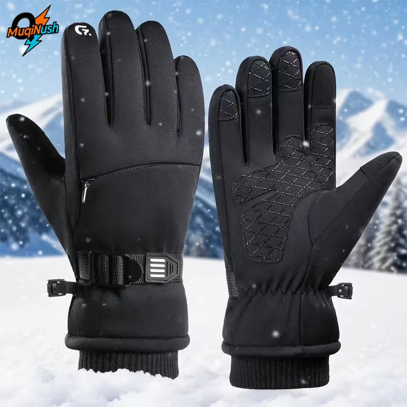 MuqiNush Winter Gloves Full Finger Windproof Cold Resistant Ski Snowboard Touchscreen Compatible Outdoor Sports Hiking Running 251011