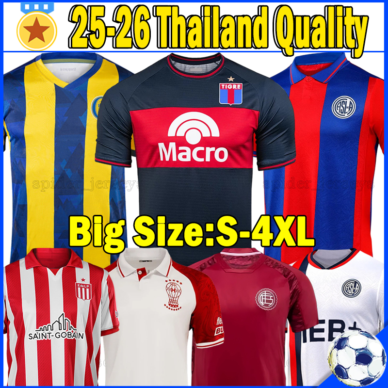 XXXL 4XL 2025 2026 Rosario Central Tigre Soccer Jerseys Lanus La Plata CETRE ALARIO MUNIAIN 25 26 San Lorenzo de Almagro Huracan Men Football Shirts