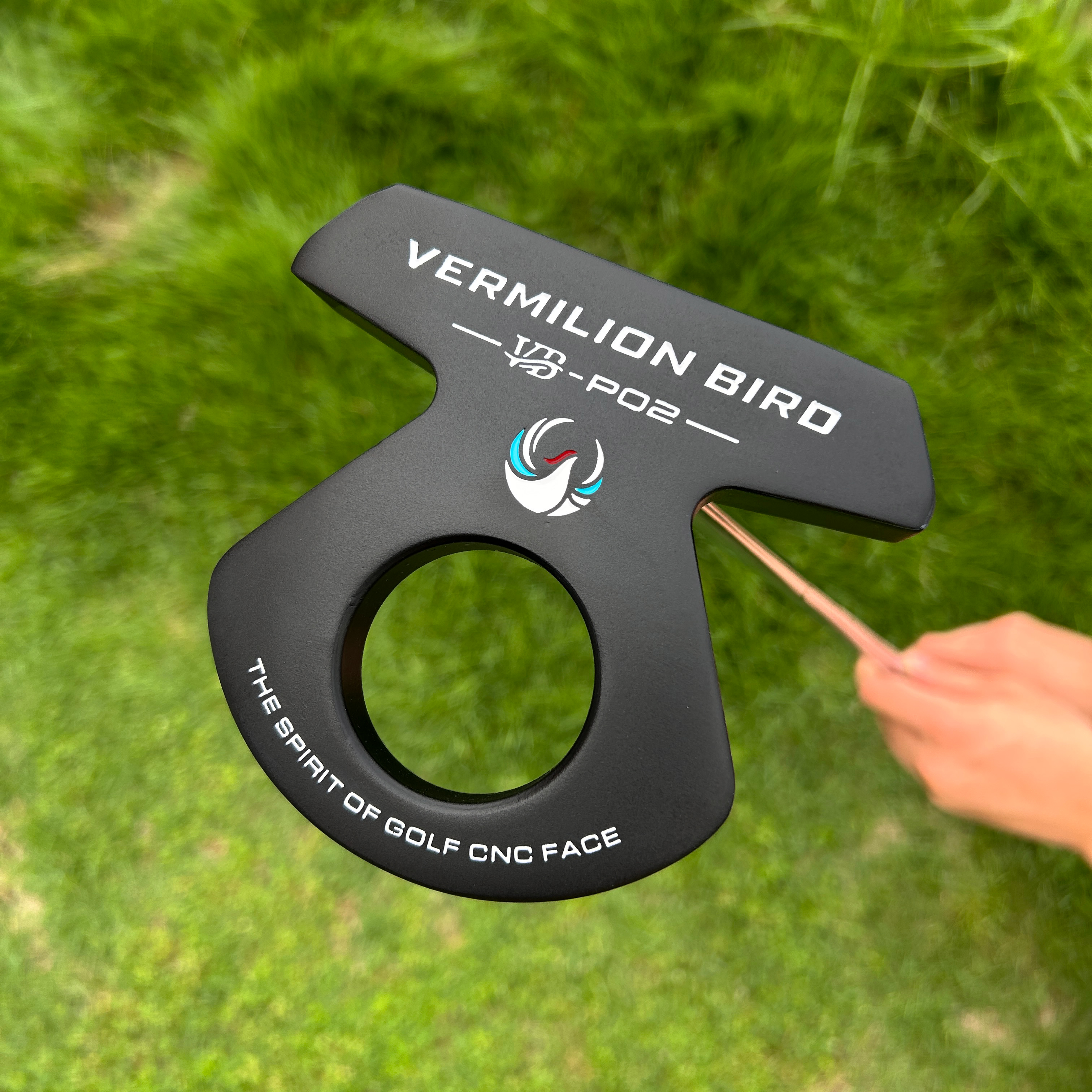 Premium Enhanced Vermilion Bird Golf Putter Non-Slip PU Grip for Stable Performance