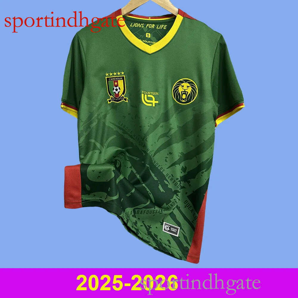 25 26 Cameroon Soccer Jersey 2025-2026 Africa Cup - ABOUBAKAR, MBEUMO, TOKO EKAMBI, ONANA Football Shirt