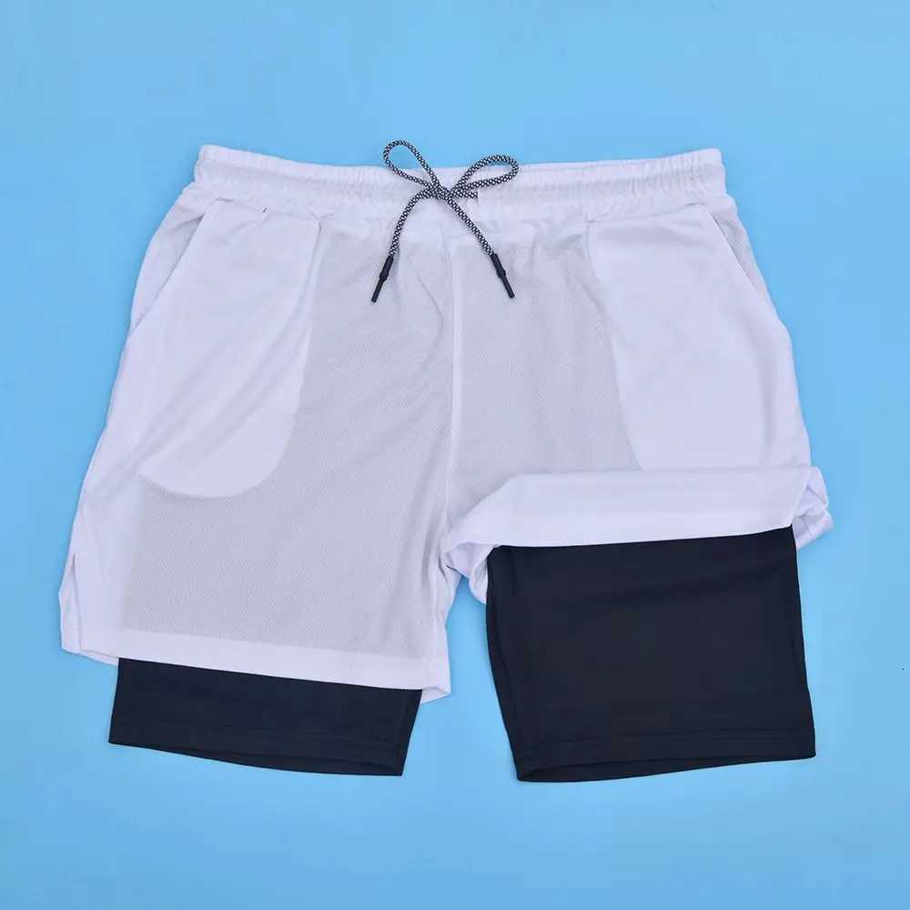 Men Sport Shorts Sportswear Doubledeck Running Shorts 2 In 1 Beach Bottoms Summer Gym Fitness Training Jogging Short Pants MenT251015