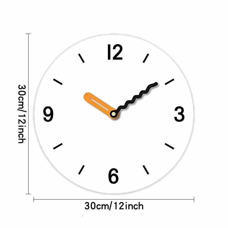 Circular digital wall clock simple and interesting pointer clock silent living room bedroom office C251015