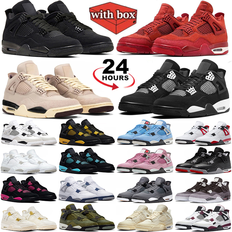 With box designer basketball shoes for men women Black Cat White Cement Navy Blue Bred Cool Grey mens outdoors trainers sports runners shoe size 36-47