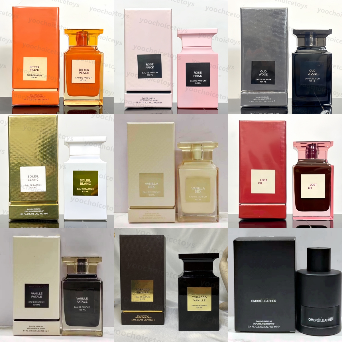 20 kinds of fragrant men's cologne perfume 100ml EAU DE PARFUM clone high-quality durable perfume men's perfume in stock