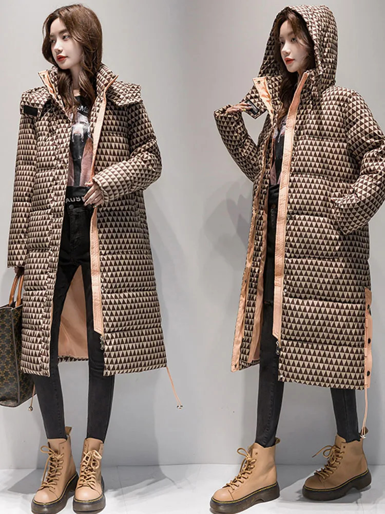 Snow Coat Padded Warm Jacket Down Jacket Winter Women Waterproof Coat Oversized Thick Long Parkas Hooded Jaqueta Feminina 251011