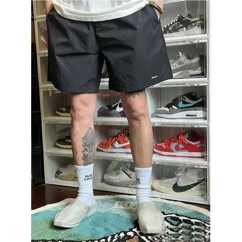 JJJJOUND joint nylon solid color classic quickdrying shorts drawstring loose sports beach pants men and women couple trendT251015