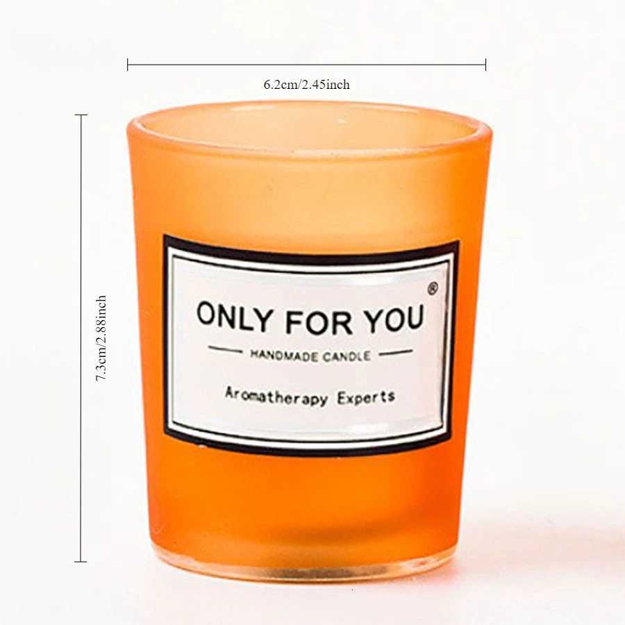 small round cup aroma candle in glass with gift box home fragrance essential oil scented candle home decor gifts C251015