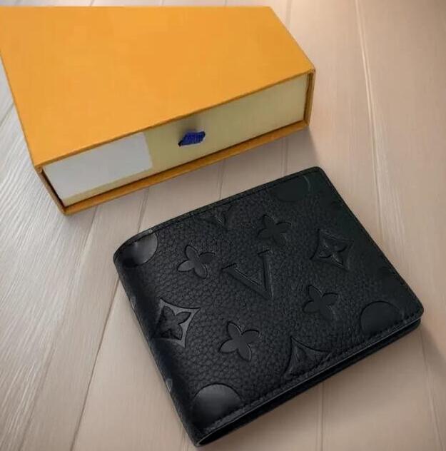 Paris Plaid Style Mens billfold Women Purse High-end Luxury Water ripple flowers louise Wallets Holders