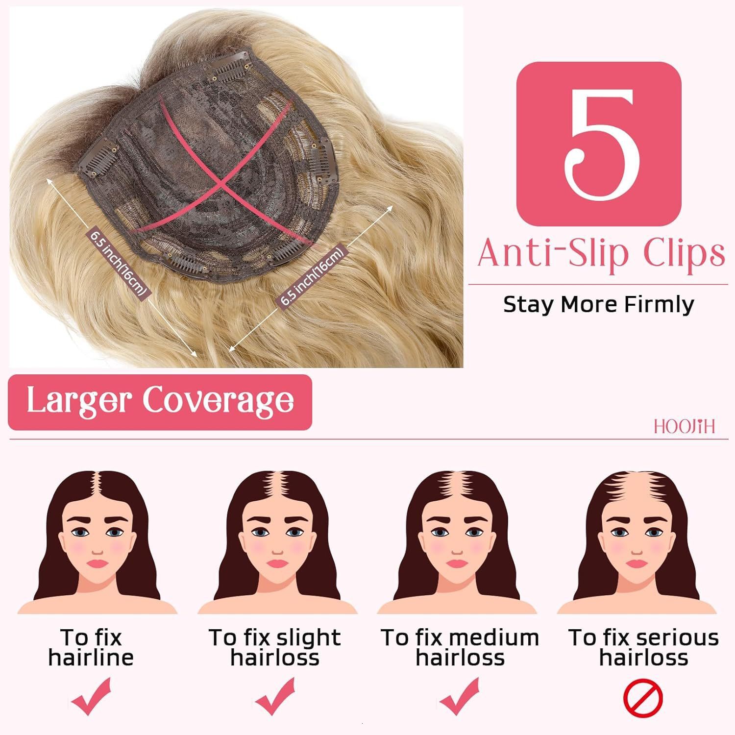 Eight-Character Liu Hai Water Wave Hairpiece Hair Toppers for Women Covering Gray Hair High-Temperature Silk Long Curly Hair