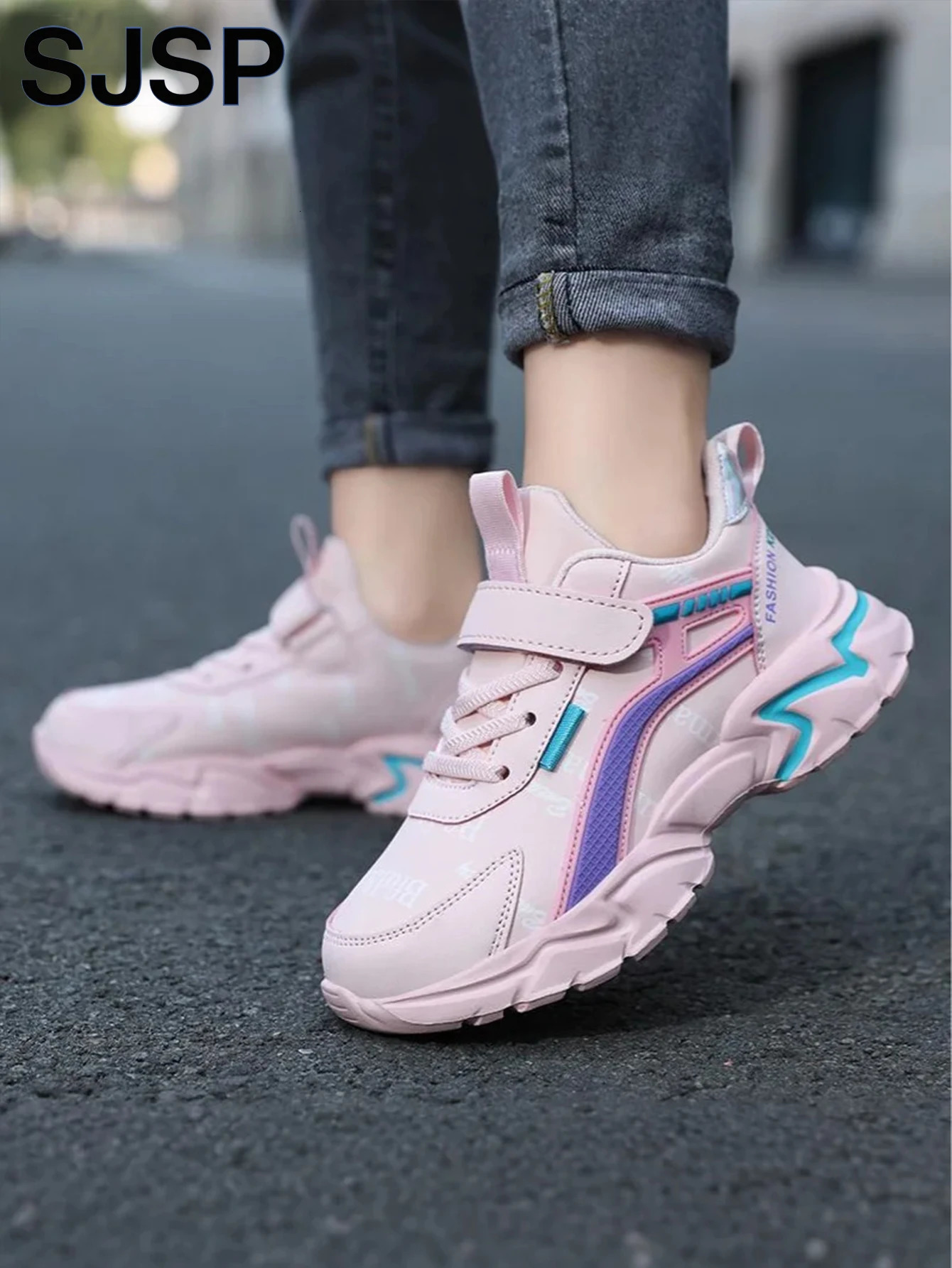 Childrens Casual Pink Leather Fashionable Lightweight Running Teenagers Aged 715 Student Kids Sports Shoes for Girls 251015 XJ260303