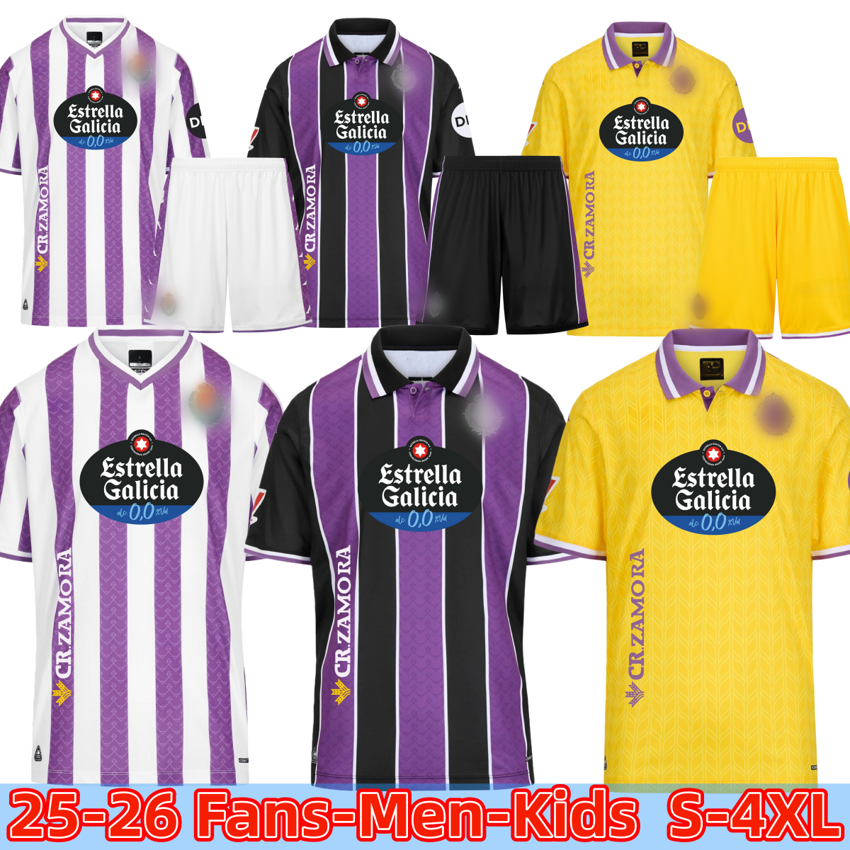 25 26 Real Valladolid soccer jerseys 2025 2026 AMALLAH Club camisetas de futbol Equipment G. PLATA I.SANCHEZ MARCOS ANDRE FOOTBALL SHIRTS 3XL 4XL