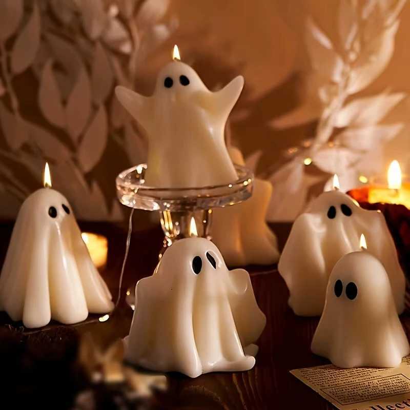 Halloween Ghost Candle Aroma Scented Horror Funny Candle Tea Home Decoration for Party Bar Atmosphere Accessories Halloween Gift C251015