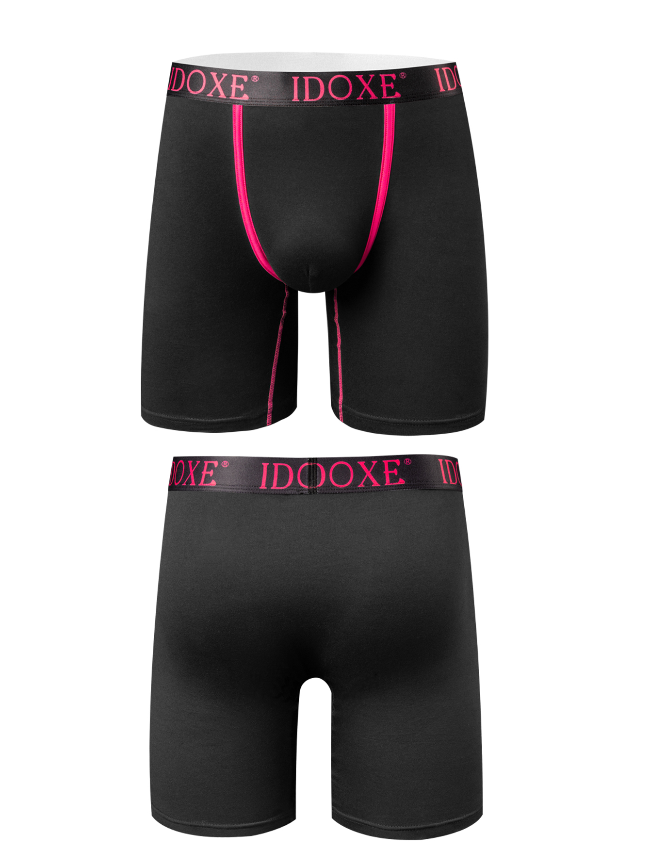Men's Underwear-Men's Color-Block Fitness Pants, Dual-Use Sports & Casual Tights, Front Seam Color-Block Fitness Shorts-5