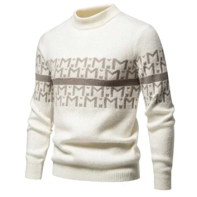 Mens Imitation Mink Sweater Soft and Comfortable Fashion Warm Knit Sweater Pullover Clothes J251015
