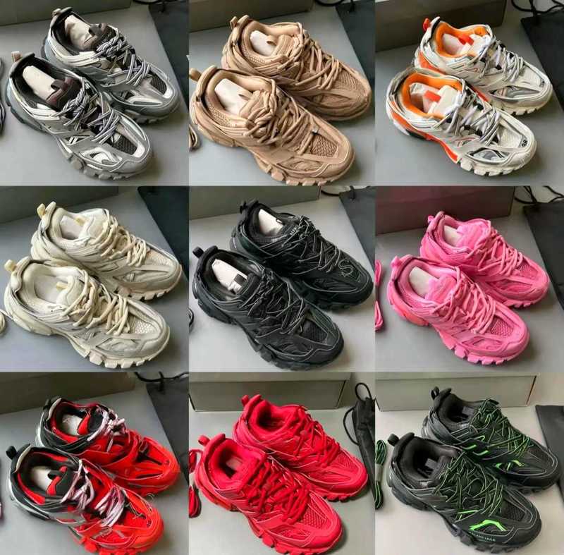 Designer Track 3 30 Casual Shoes 17FW TripleS Sneakers Black White Green Platform brand Nylon Mesh Outsole Runner Men Women Outdoor Trainers EUR 3545