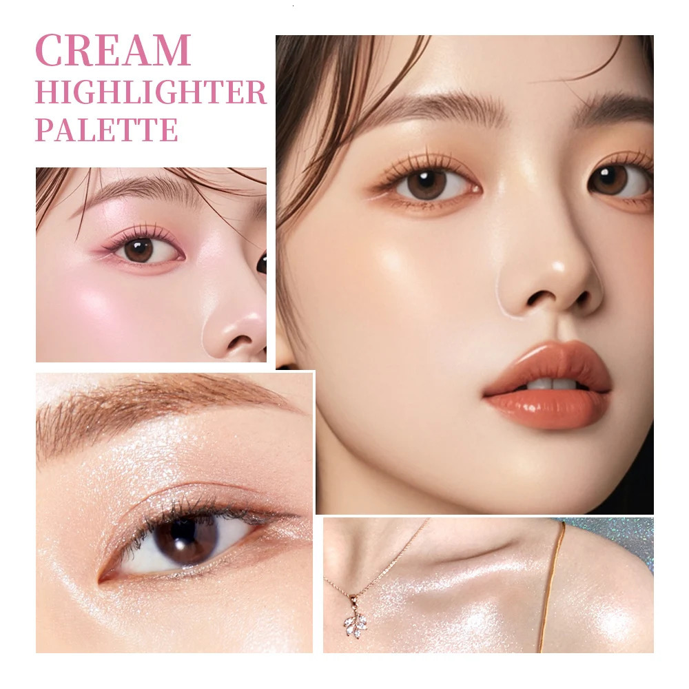 8Colors HighlightBrowBlush Palett Enhance Threedimensional Makeup Shimmer Waterproof Tool Cosmetic 251013