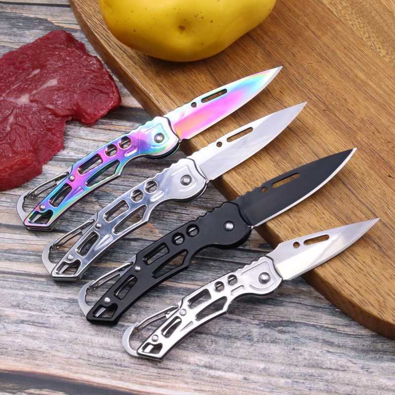 Outdoor Folding Knife Camping Knife Stainless Steel Folding Knife Portable Small Steel Knife Outdoor Survival Knife Pocket Knife H251015 IA7X