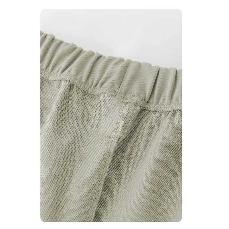 Mens Summer Casual Shorts Drawstring Solid Color Cotton Linen Short PantsT251015