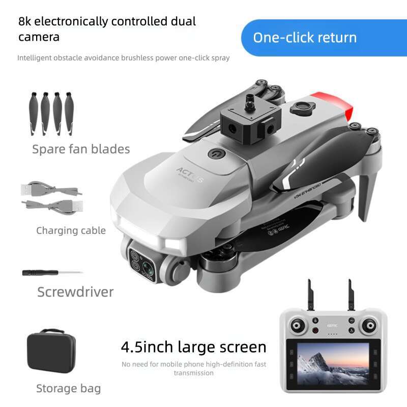 4DRC with Screen V34 GPS Return Brushless Motor Professional Aerial Photography HD Drone Boy Remote Control Aircraft