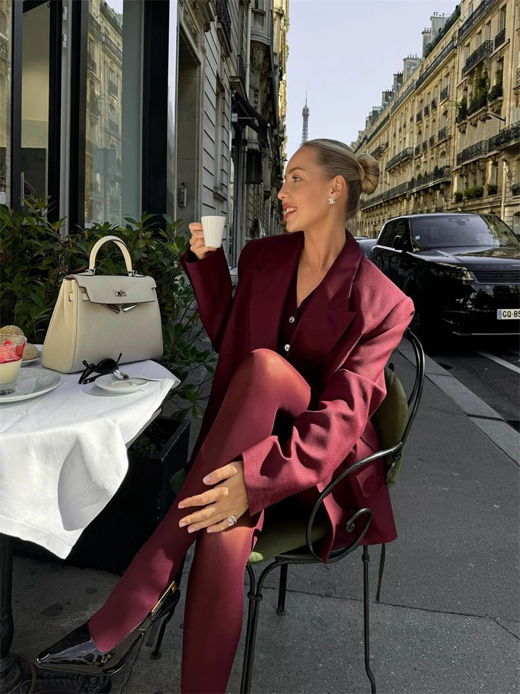 Trendix Red Stockings Women Bodycon Super Elastic See Through Lace Pantyhose Autumn Sexy Slim Elegant Burgundy Tights Winter 251015