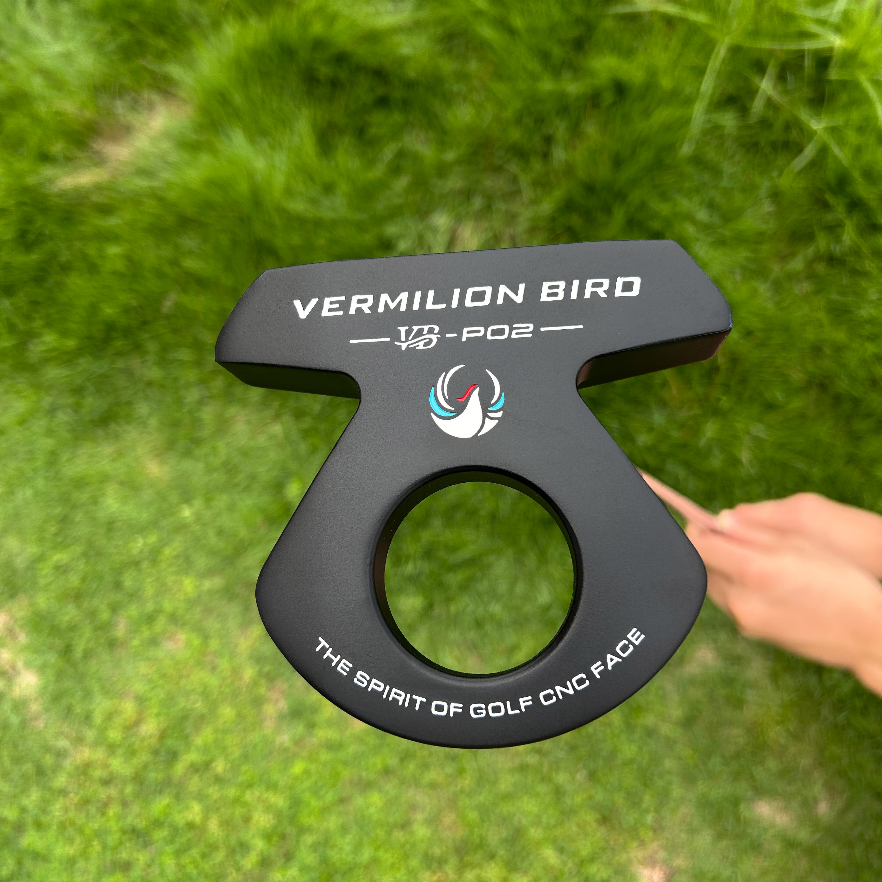 Premium Enhanced Vermilion Bird Golf Putter Non-Slip PU Grip for Stable Performance