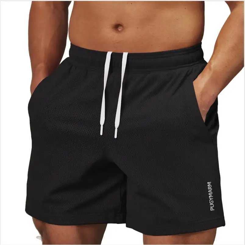 Mens shorts Summer Gym Workout Running shorts Quick Drying Loose basketball pants Drawstring Mesh Casual jogging Sports ShortsT251015