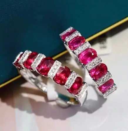 New 925 Stamp Ring For Women Stunning Ruby Zircon Wedding Ring Cl Engagement Jewelry Luxury Tren Retro Rings Party GiftXJ251015