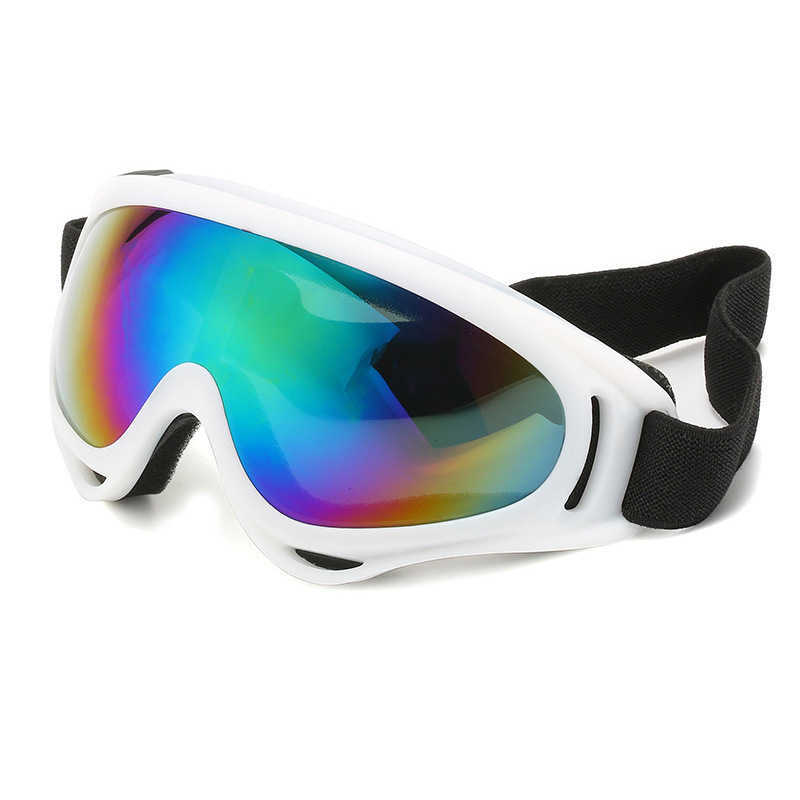 White Colorful Winter Ski Goggles Motorcycle Windproof Goggles Sports Climbing Goggles Outdoor Cycling Goggles H251015