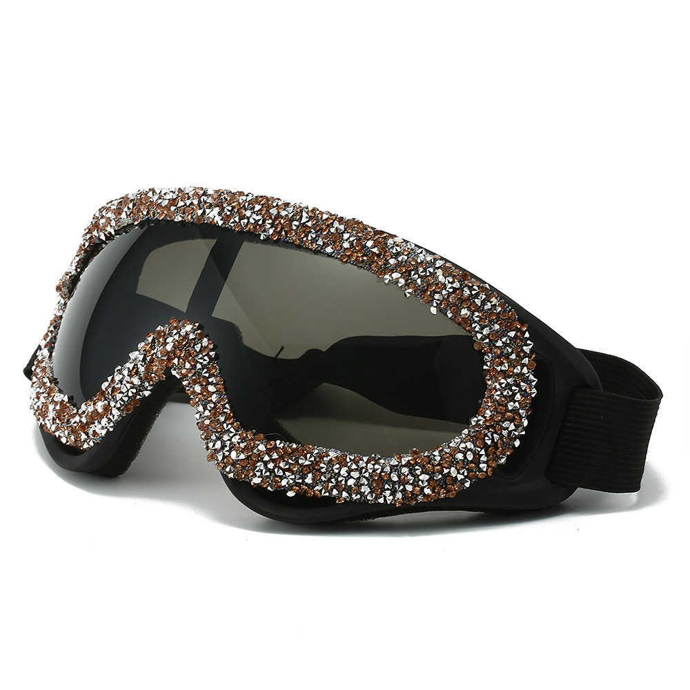 New Motorcycle Riding Sandproof Dustproof Goggles Cool Personality Ski Goggles Outdoor Windshield Goggles H251015