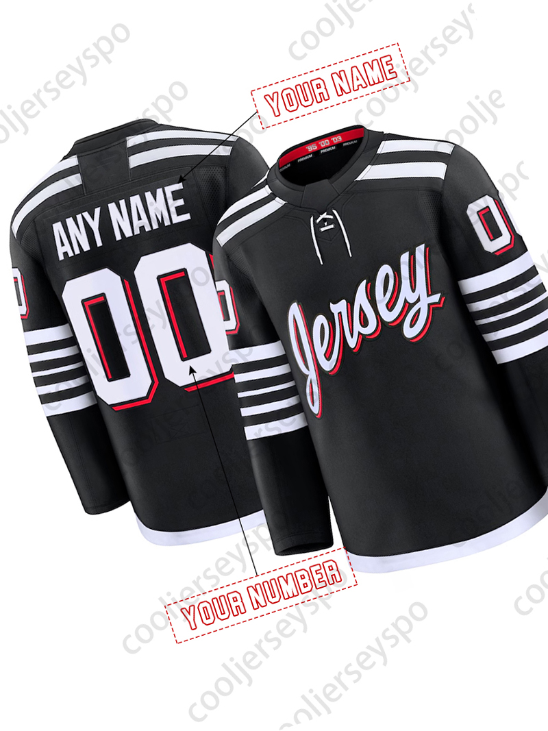 Custom Jack Hughes Hockey jersey Luke Hughes Nico Hischier Jesper Bratt Sports Training Uniform Kids Adult S-XXXL