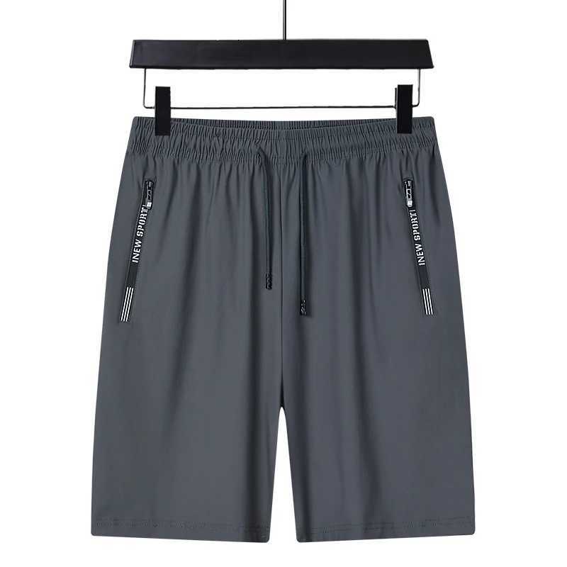 Summer Shorts Gym Fitness Men Plus Size Casual Shorts 6XL 7XL 8XL Big Size Shorts Men Ice Silk Stretchy Beach Shorts BreathableT251015