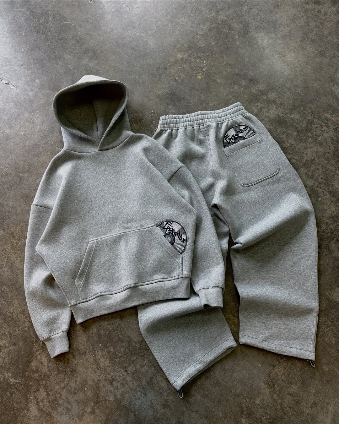 Men's Designer Hoodies Optical Disc trendy brand Street Style Embroidered Hoodies Graphic Casual Sweatpants Y2K Men Gothic Design Baggy Elastic W