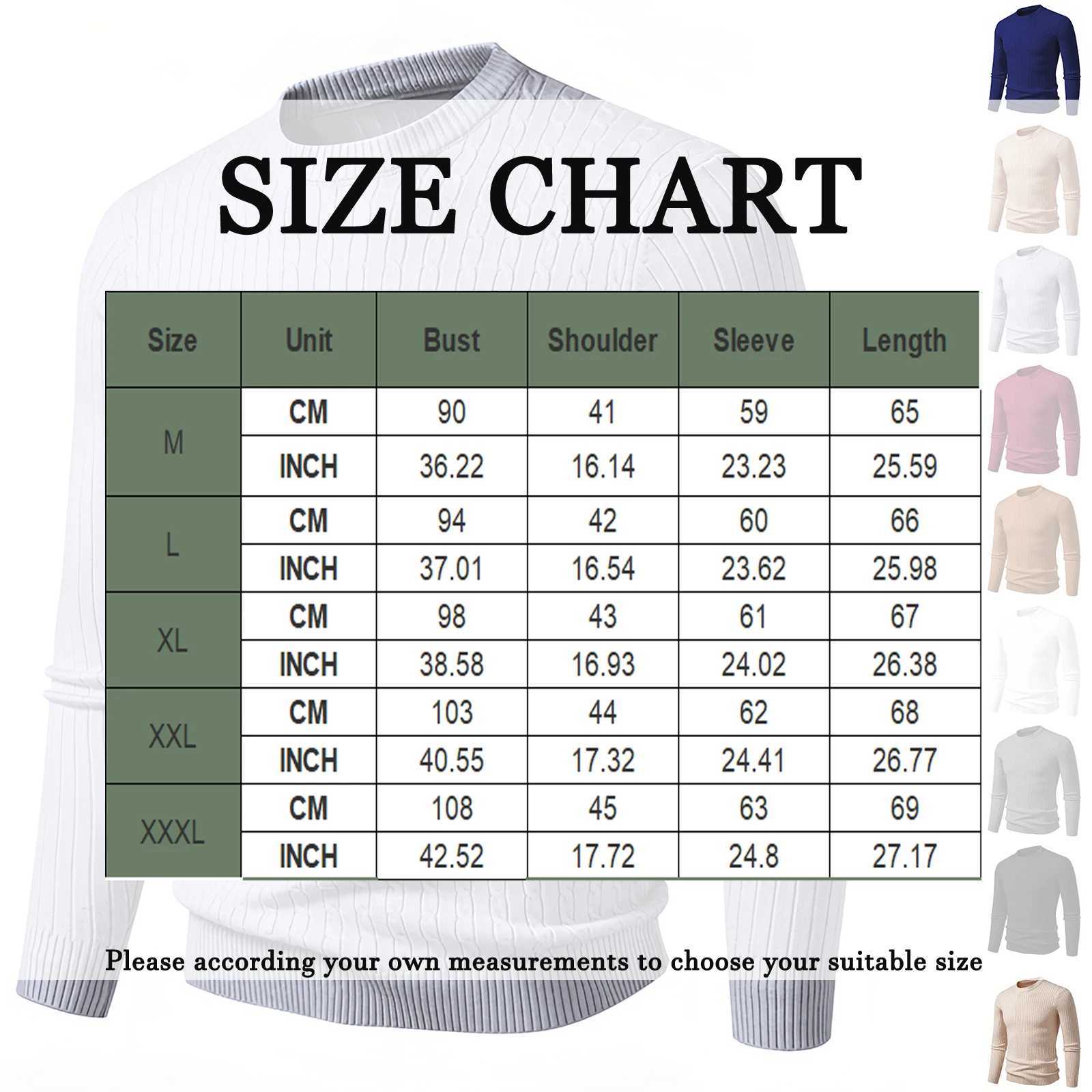 Mens Autumn Pullover Sweaters Solid Color Cable Knit Round Neck Sweater Slim Fit Long Sleeve Tops Warm Base Layer Knitwear J251015