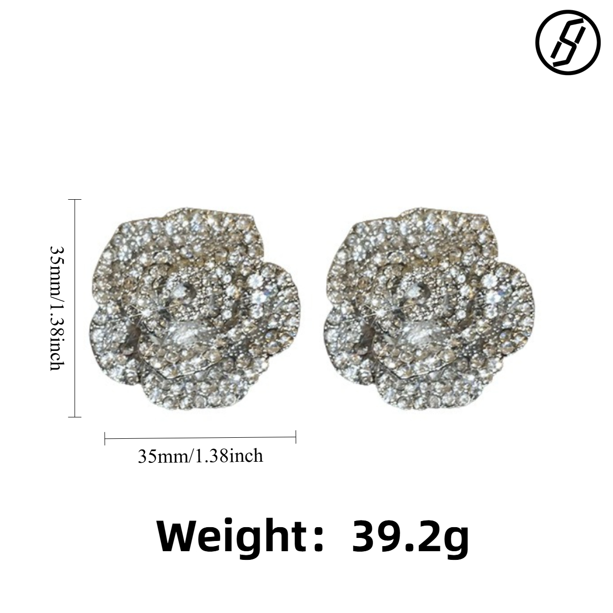 Luxury Diamond Flower Tassel Pin Earrings Camellia Set Wedding Gifts for Women Banquet Original Jewelry Necklace Wholesale Z260313