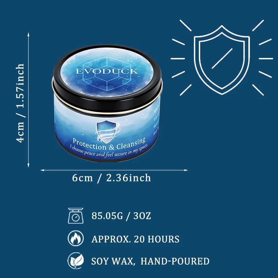 Sage Frankincense Scented Candles Law of Attraction Protection Cleansing Ritual with Crystals Christmas Halloween Home Use C251015