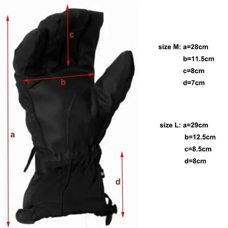 New brand mens ski gloves Snowboard gloves Snowmobile Motorcycle Riding winter gloves Windproof Waterproof unisex snow gloves Y251015