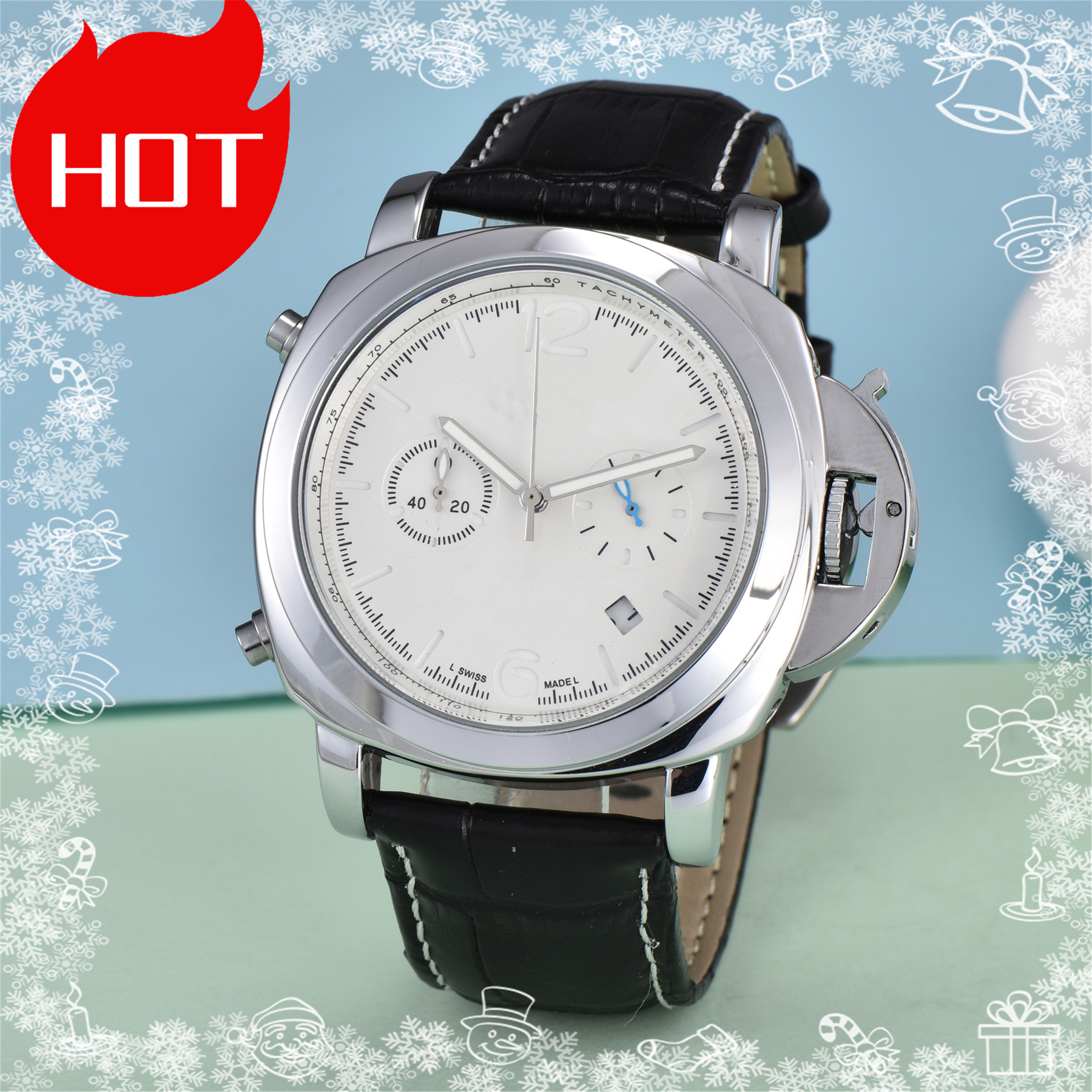 Luxury designer mens PANERAIity LUMINORity watches Quartz automatic movement WATCH stainless steel strap luminous gifts Wristwatches montre #153