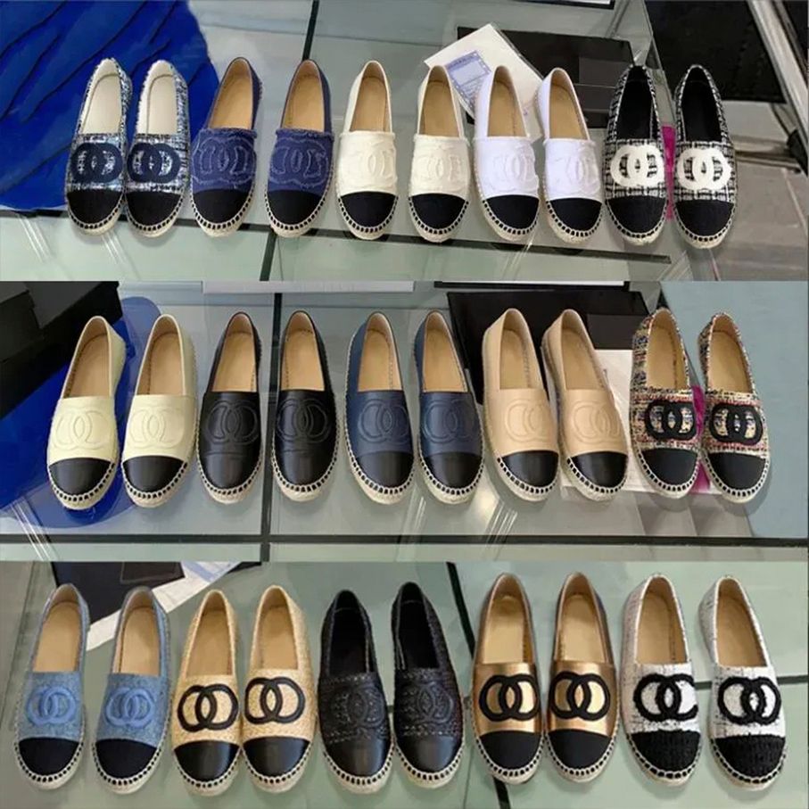 Casual shoes Canvas Shoes Espadrilles Spring Autumn Designers Casual Women Summer Luxury Ladies Flat Beach Half Slippers Fashion Woman Loafers Cap Fisherman Canva